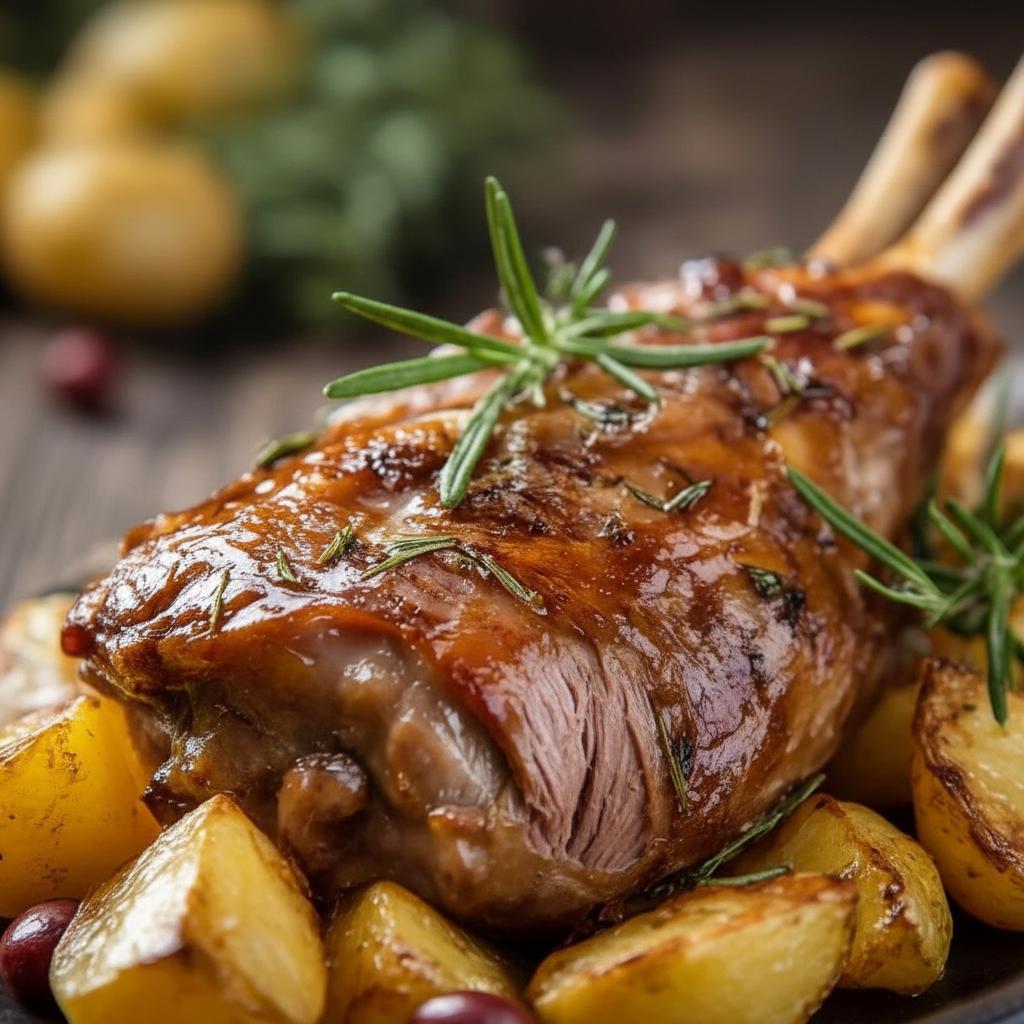 Shank In English Oven Roasted Lamb Shanks Recipe | Oven Roasted Lamb Shanks Recipe ...