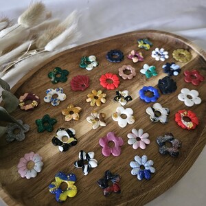 Créoles Fleurs Violette En Fimo - Fait Main - Neuf Avec étiquettes