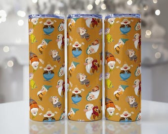 Envoltorio de vaso de Halloween PNG: Fantasma, calabaza, diseño vintage (descarga digital)