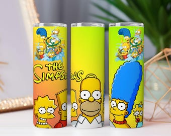 Envoltura de vaso familiar de dibujos animados: PNG de cómic retro (descarga digital)