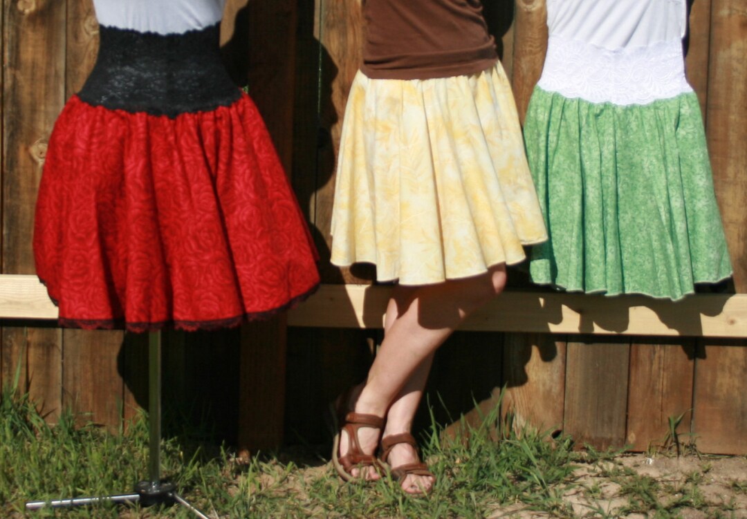 Printable Sewing Pattern Women's Full Circle Skirt &amp; PDF Sewing Pattern ...