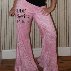 Yoga Pants Sewing Pattern Printable Women&#39;s Pattern PDF Instant Download