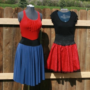 Women&#39;s High Waist Circle Skirt Sewing Pattern Printable Pattern & PDF Tutorial Instant Download