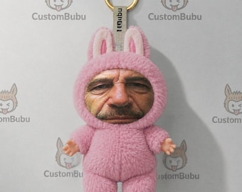 LaJuJu Face Keychain Doll: Unique Gag Gift CustomBubu Epstein
