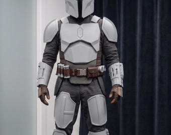 3D Printed Mandalorian Beskar Armor - FULL SET (Includes Helmet) Sanded & Painted