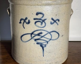 3 gallon salt glaze crock
