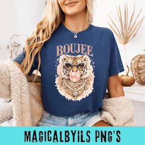 Edler Tiger (PNG), Koketter Tiger (PNG), Bubblegum-Tiger (Sublimation), Glamouröses Tier (PNG), Pinker Luxus-Leopardenstil (Digitaler Download)