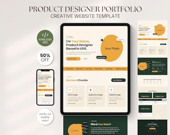 Minimalist Personal Portfolio Website Template | HTML CSS Javascript Resume | Digital Portfolio | Dark Mode Web Template