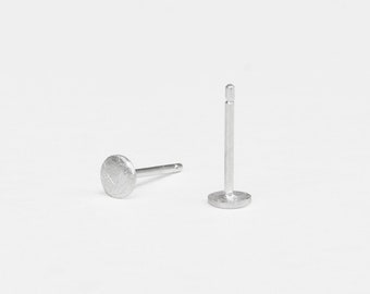 Earrings for girl, sterling silver earrings, matt silver earrings, Handmade Earrings, Silver Jewelry, Mini earrings for baby, Stud earrings