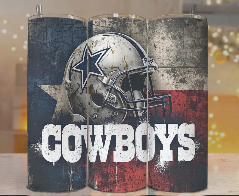 Cowboys Tumbler Wrap PNG | Western Rustic Sublimation Design (digital ...