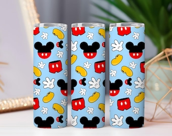 Envoltura mágica para vaso de Mickey Mouse: Diseño de sublimación de personaje de dibujos animados (descarga digital PNG)