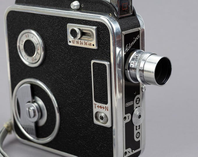 Featured listing image: Meopta Admira 8E 8mm Movie Camera Circa 1960 Czechoslovakia Vintage Cine Camera With Case Manuals Working Mechanism