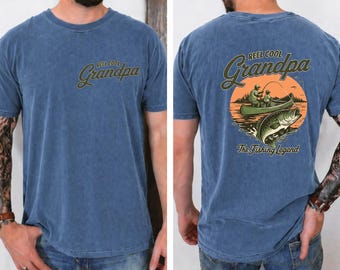 Comfort Colors Reel Cool Grandpa Fishing Shirt, Funny Grandpa Gift, Fishing Grandpa Tee, Fathers Day Gift for Grandpa