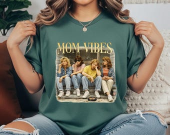 Comfort Colors 90s Vibes T shirt, Moms Vibes Clube, Gift For Mother Day