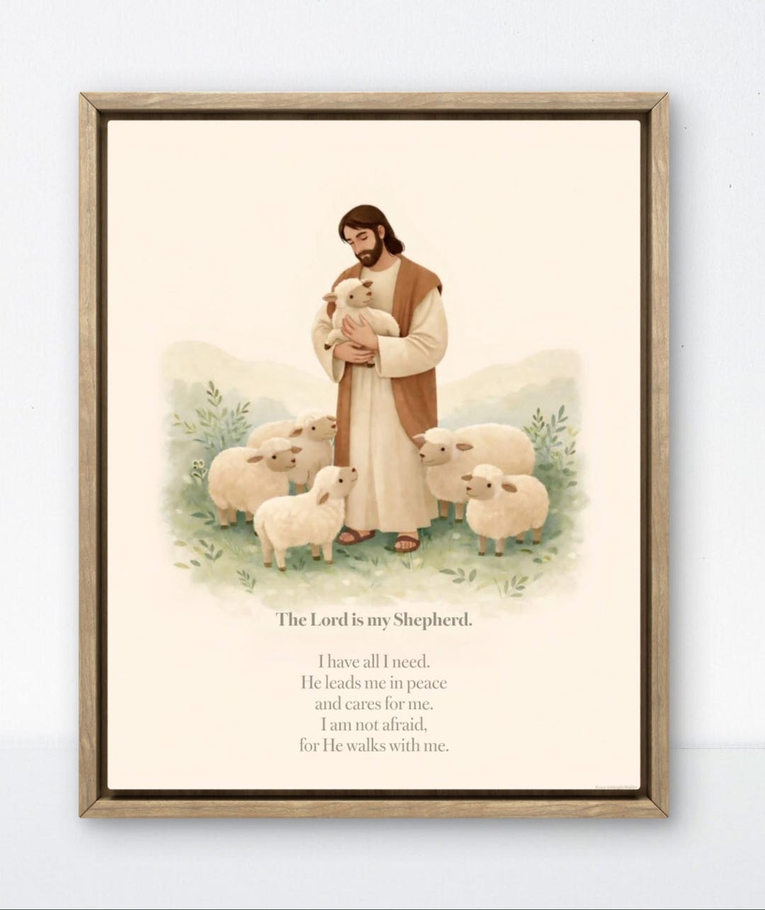 Christian Kids Printable Wall Art | Psalm 23 | the Lord is My Shepherd ...