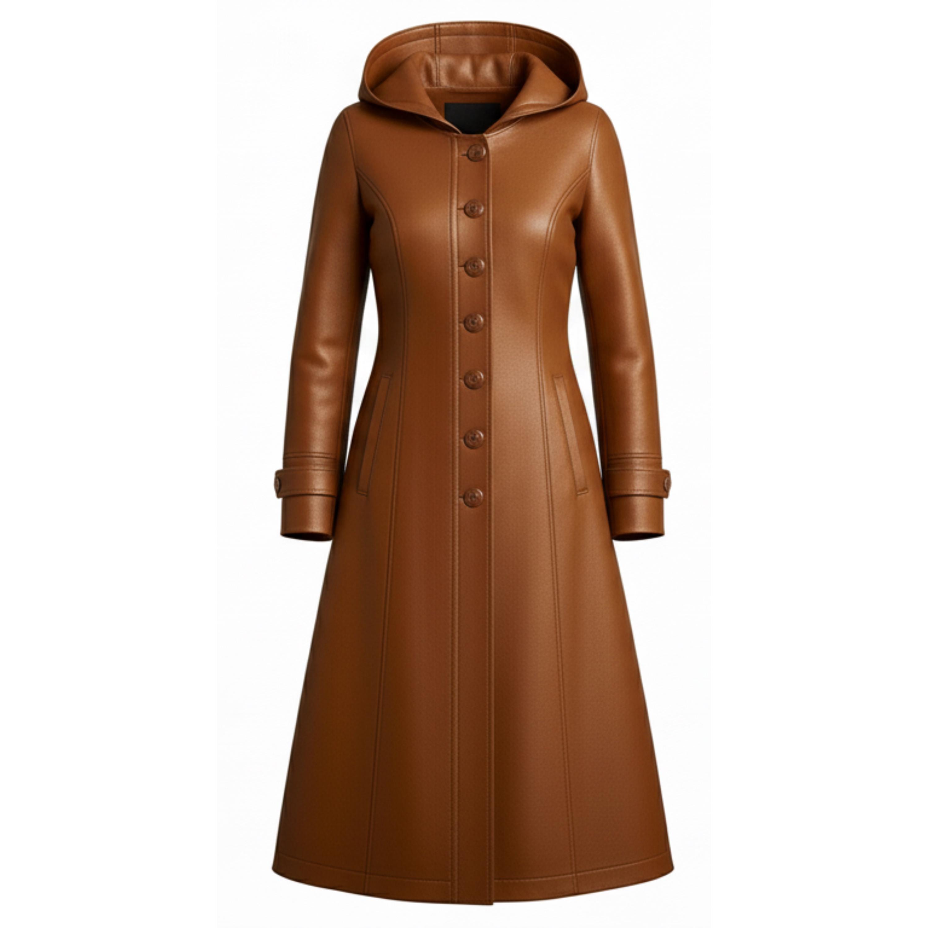 ジャケット・アウター real leather maxi long coat Maxi Real Leather Coat - Etsy