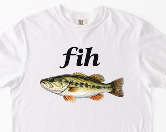 Camiseta con meme divertido de Fih, camiseta de pez desquiciado, camisetas irónicas y divertidas