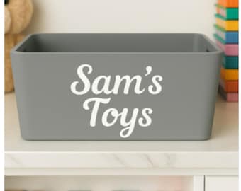 Caja de almacenamiento de juguetes personalizada – Organizador de madera a medida para la sala de juegos – Contenedor de juguetes para niños