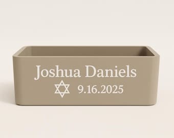 Caja de recuerdo para Bar/Bat Mitzvah: Caja personalizada para Bar Mitzvah/Bat Mitzvah