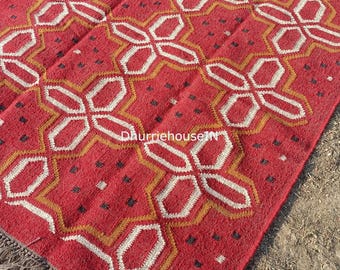 Geometric Kilim Runner Rug, Handmade Vintage Rug, Tribal Rug, Traditional runner Kitchen Rug, Navajo  Rug, Entryway Decorative Kilim Rug
