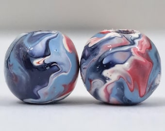 10mm Tennessee Titans Beads (set of 10)