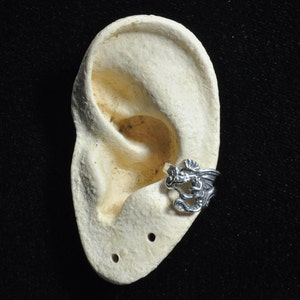 Sterling Silver Dragon Ear Cuff image 1