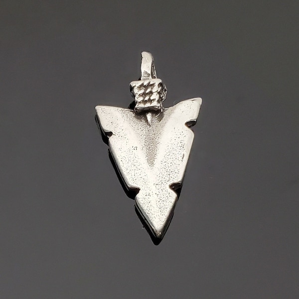 Sterling Silver Arrowhead Pendant Etsy