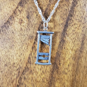 Sterling Silver Guillotine Pendant
