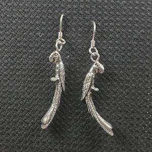 Sterling Silver Parrot Earrings