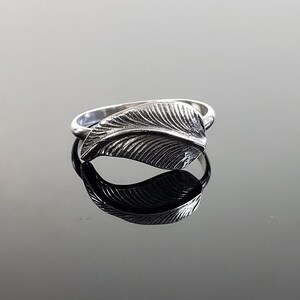 Sterling Silver Feather Ring