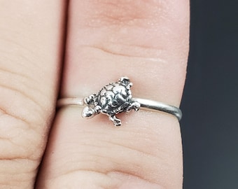 Sterling Silver Turtle Ring