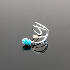 Sterling Silver and Turquoise Earcuff