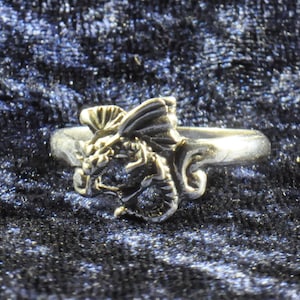 Sterling Silver Size 9 Dragon Ring