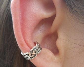 Sterling Silver Celtic Knot Earcuff