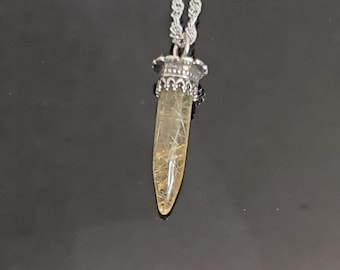 Rutilated Quartz Pendant