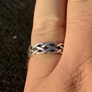 Sterling Silver Open Weave Celtic Knot Ring