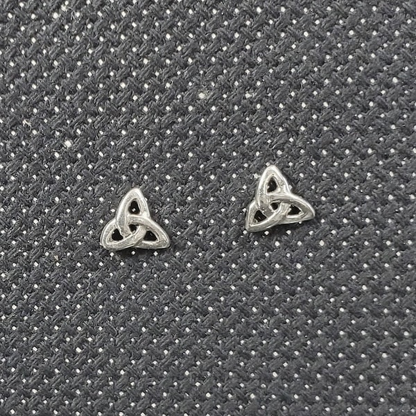 Sterling Silver Triquetra Earrings