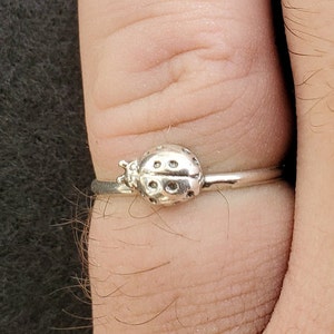 Sterling Silver Ladybug Ring