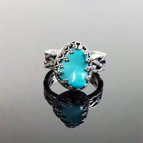 Size 6.25 Sterling Silver buying Turquoise Ring