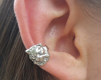 Sterling Silver Cat Earcuff