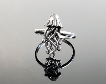 Sterling Silver Jellyfish Ring