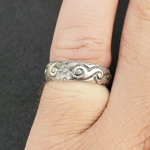 Sterling Silver Floral Ring