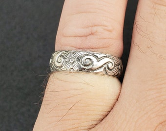 Sterling Silver Floral Ring