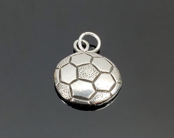 Sterling Silver Soccerball Pendant