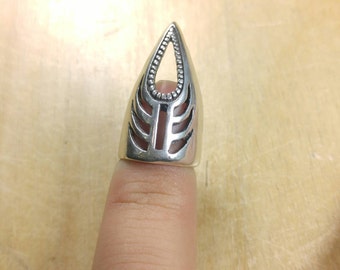 Sterling Silver Fingertip Ring