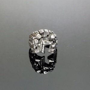 Sterling Silver Horse in a Horseshoe Ring