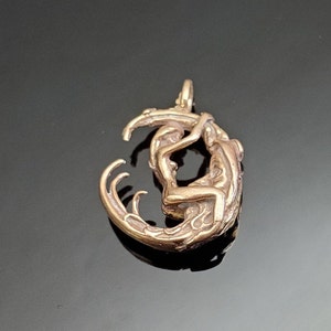 Bronze Moon Rider Pendant