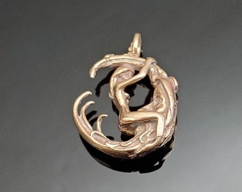 Bronze Moon Rider Pendant