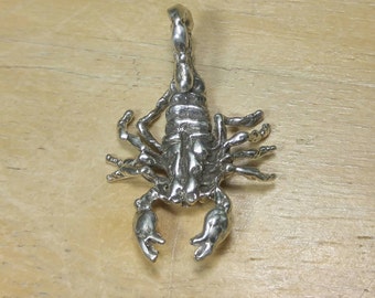 Sterling Silver 3d Scorpion Pendant