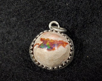 Sterling Silver Mexican Jelly Opal Pendant